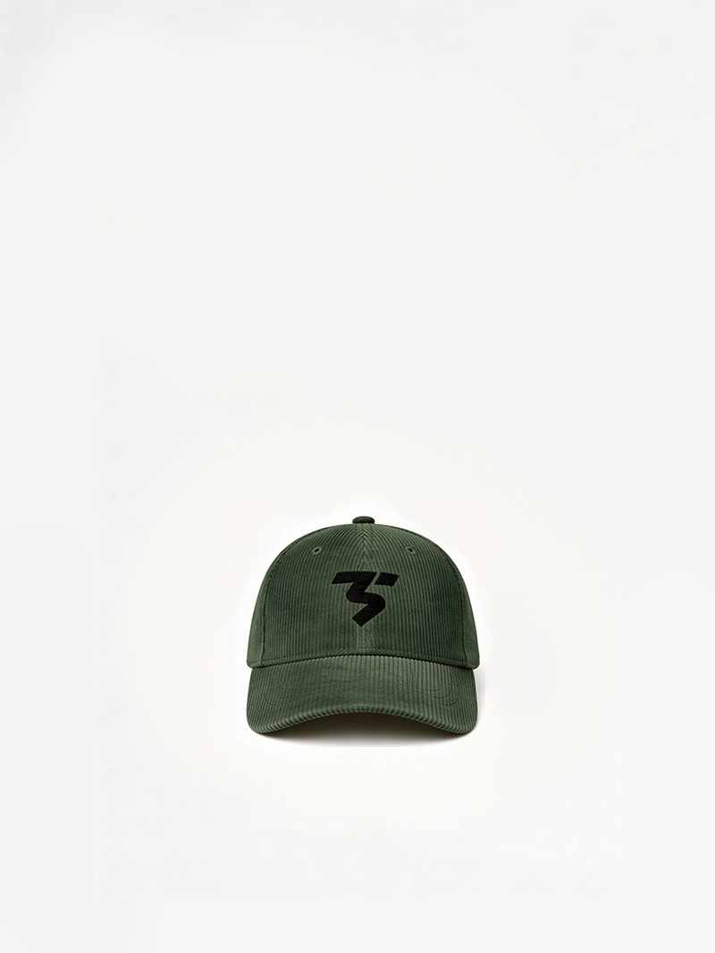 Corduroy Vintage Cap in Green — Third Shot UK pickleball & padel cap