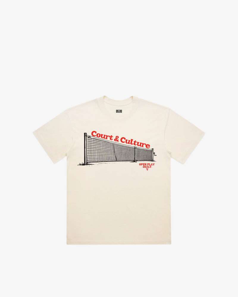 Third Shot Court and Culture Graphic Box Tee — padel & pickleball t-shirt