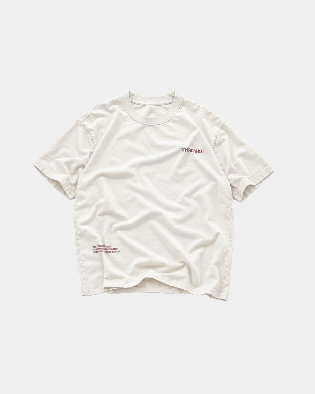 Racket Club Sundays Tee - Ecru and Red