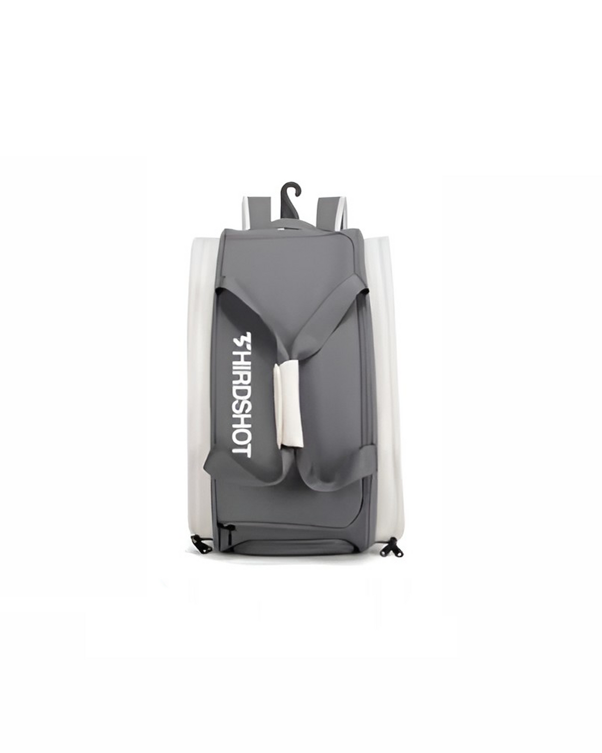 The Country Club Court Bag – cream & grey padel and pickleball court bag – front view