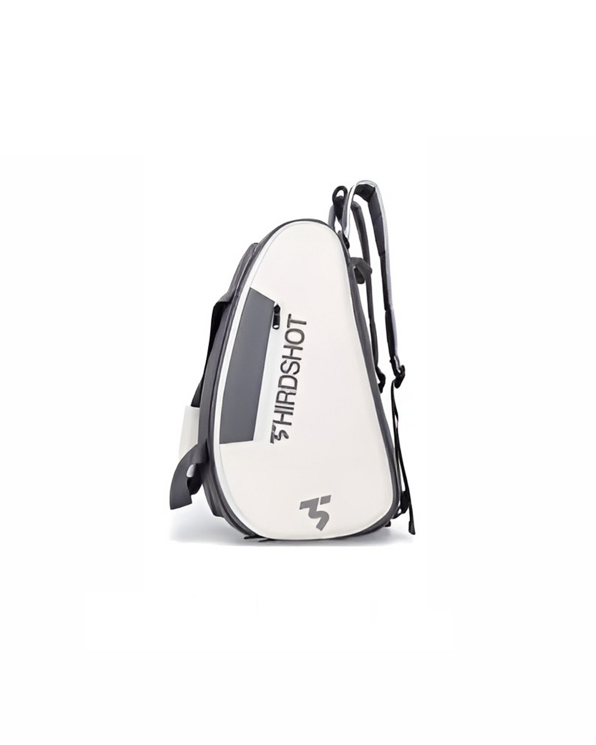 The Country Club Court Bag – cream & grey padel and pickleball court bag – side view