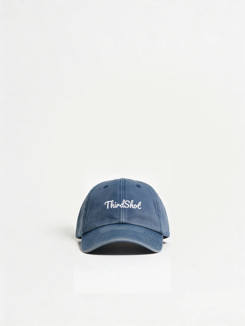 Third Shot Vintage Low Profile Cap in Blue — padel & pickleball cap