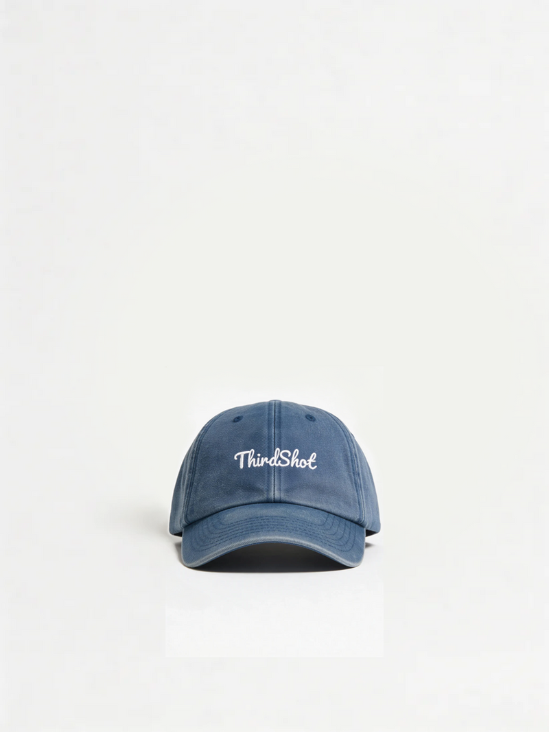 Third Shot Vintage Low Profile Cap in Blue — padel & pickleball cap