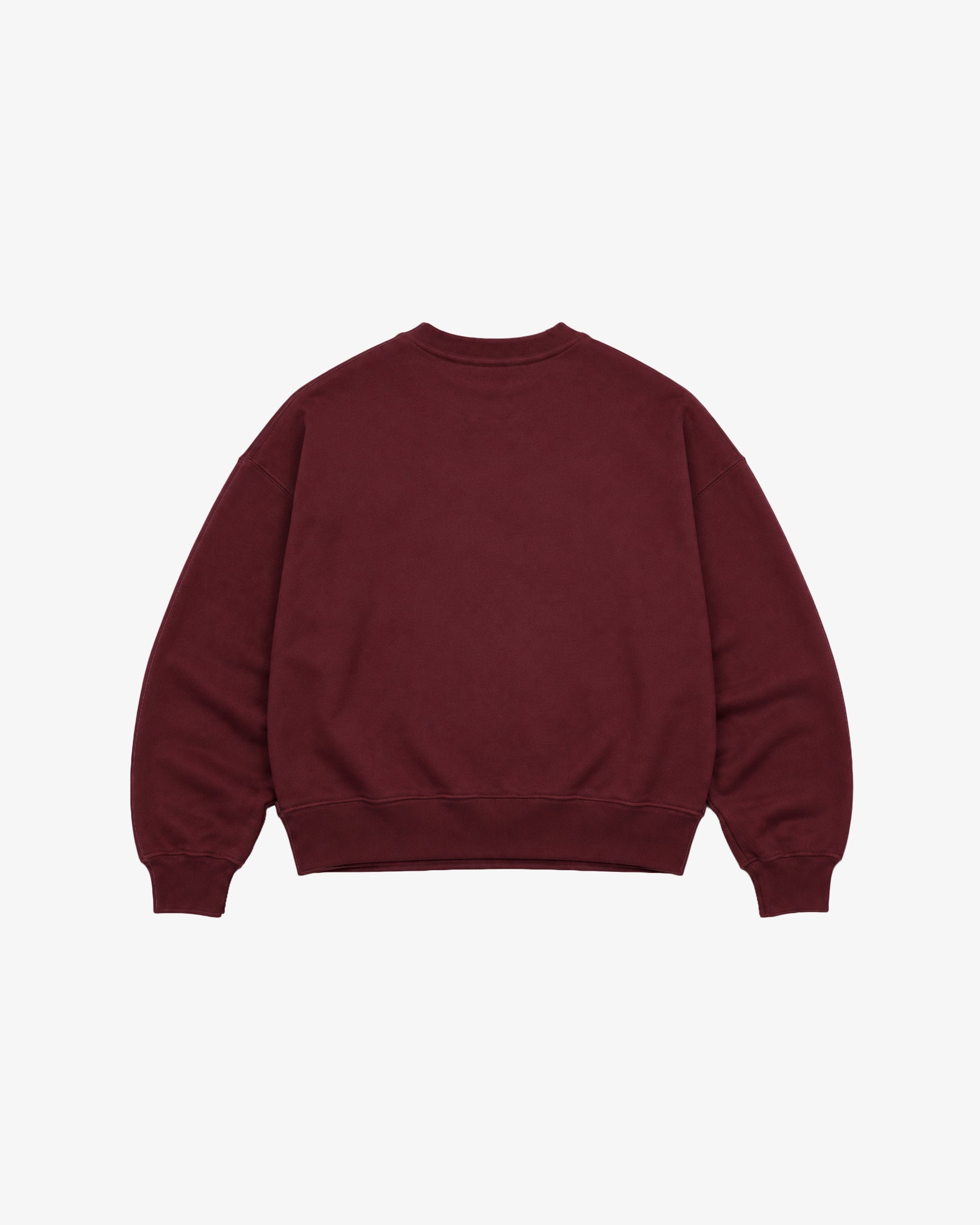Women's Court & Culture Sweatshirt in Burgundy, back view — Third Shot UK padel & pickleball sweatshirt