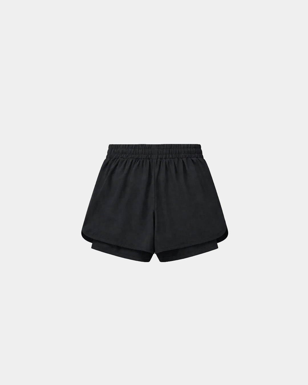 Women's Double-Layer Shorts - Black